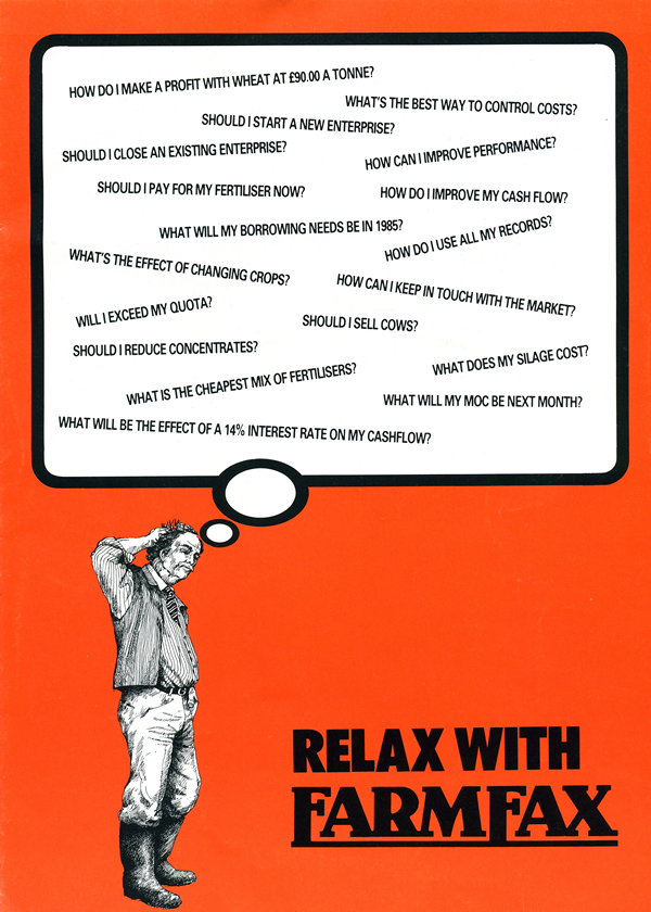 Relax with FarmFax leaflet front