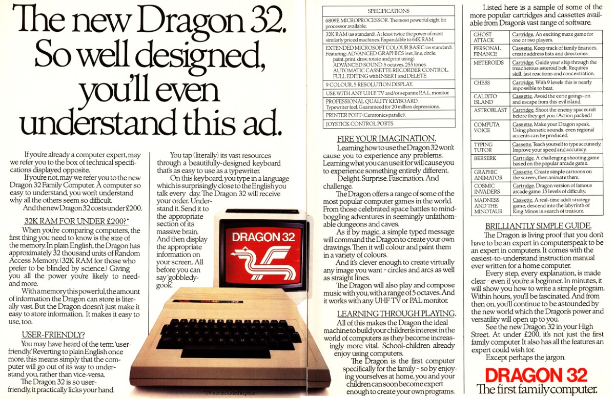 Boots Dragon 32 Advert