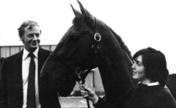 Tony and Horse outside the factory